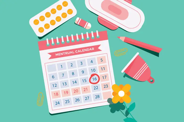 ilustrasi jadwa menstruasi yang tidak teratur