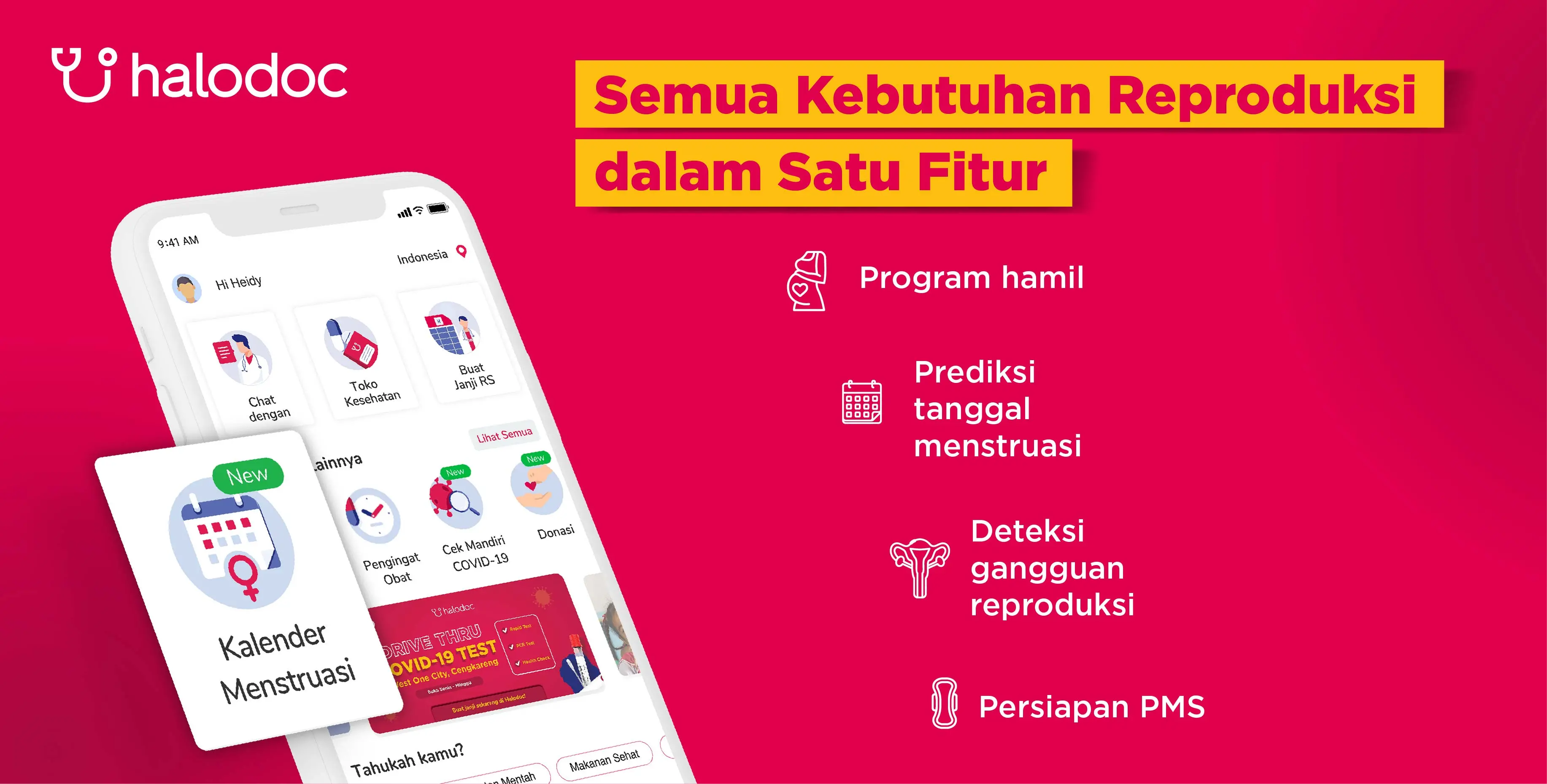 Rilis Fitur Kalender Menstruasi, Halodoc Jadi Aplikasi Kesehatan Terlengkap di Indonesia