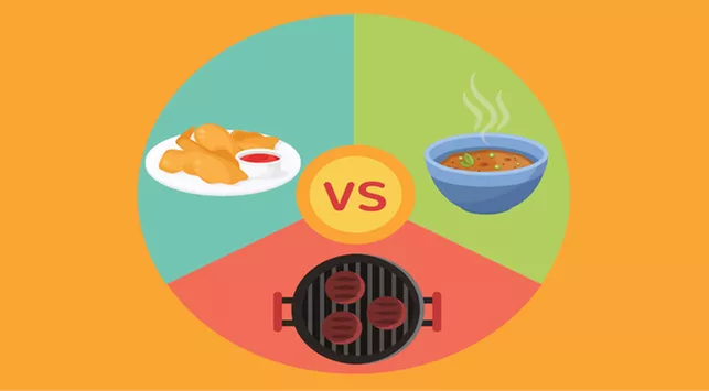 Lebih Sehat Mana untuk Berbuka: Makanan dibakar, Goreng atau Rebus?