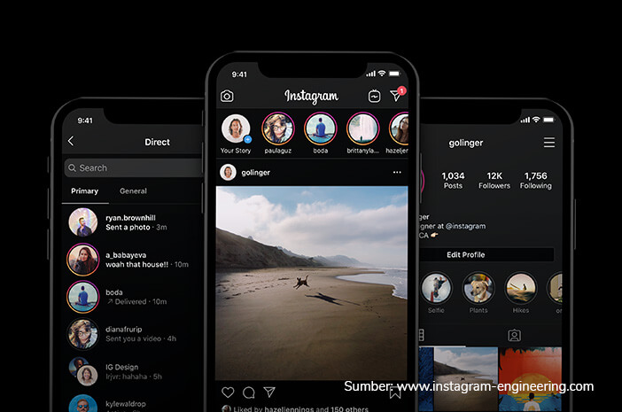 Mata Jadi Lebih Sehat dengan Instagram Dark Mode, Benarkah?